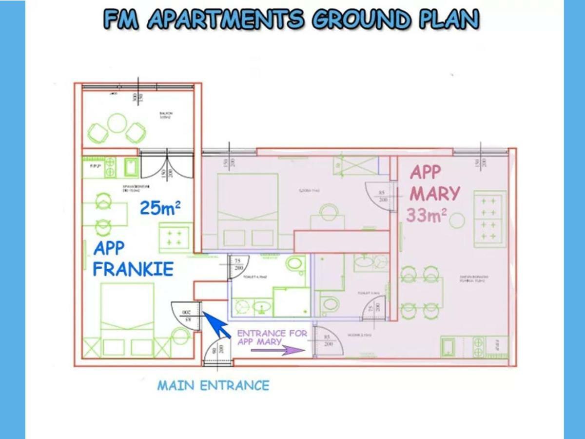 Fm Apartments Split Eksteriør billede